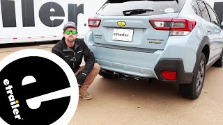 etrailer  Installing the DrawTite MaxFrame Trailer Hitch Receiver on your 2022 Subaru Crosstrek [upl. by Eltotsira]