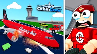 Nieuwe NOODLANDING in Cabin Crew  ✈️  Roblox [upl. by Arathorn]