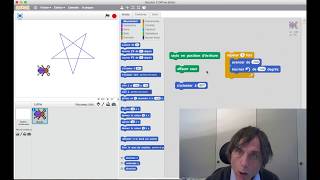 Programmation et géométrie dynamique niveau CM26e tuto 07  le pentagramme [upl. by Amie]