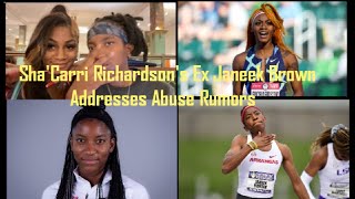 ShaCarri Richardsons ExGirlfriend Jamaican Athlete Janeek Brown Addresses Abuse Accusations [upl. by Brine]