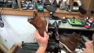 Bear Shoe Works Resoling Red Wing Irish Setter [upl. by Ainehs29]