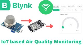 IoT based Air quality Monitoring system  Air pollution monitoring using MQ135 amp ESP32 IoT esp32 [upl. by Eicnahc]