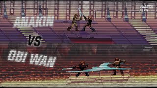 Anakin Vs ObiWan  Sprite Animation  Final B [upl. by Meingoldas351]