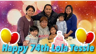 HAPPY BIRTHDAY NANA TESSIE  THE GOLDEN CITY RESTAURANT  Filipino Family in Canada 🇨🇦🇵🇭 [upl. by Wagshul]