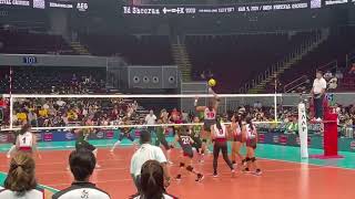 DLSU vs UE • UAAPSeason86 • March 6 2024 • uaap86 volleyball [upl. by Noivert]