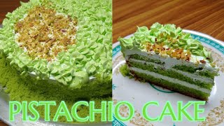 PISTACHIO CAKE pista cake recipe in Malayalam withoutoven [upl. by Yesima]