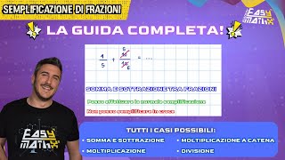 👍🧮SEMPLIFICAZIONE FRAZIONI la GUIDA DEFINITIVA per TUTTI I CASI POSSIBILI [upl. by Noivax]