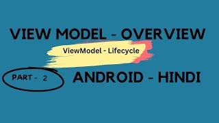 ViewModel  Lifecycle amp its working Android  Hindi [upl. by Intruok]