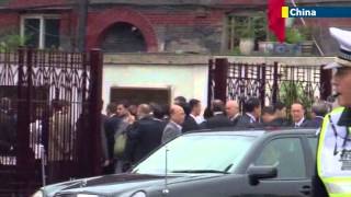 Israeli PM Benjamin Netanyahu in China for fiveday official visit [upl. by Ahsinyd]