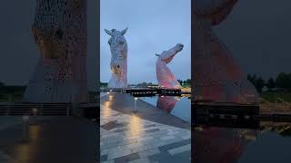 📍The Kelpies sculpture grangemouthScotland 🏴󠁧󠁢󠁳󠁣󠁴󠁿nice place free to visit [upl. by Nylg798]