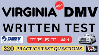 Virginia DMV Written Test 2024  virginia dmv permit test   dmv learners permit test virginia [upl. by Averell]