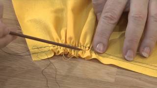 How to Sew a Gather by Hand  Simple Fabric Gathering Tutorial  For Sewing Beginners [upl. by Lihcox]