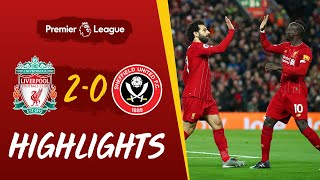 Liverpool 20 Sheffield United  Salah and Mane strikes beat Blades  Highlights [upl. by Kiri]