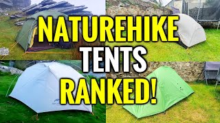 NATUREHIKE TENTS RANKED Top 5 Ultralight Budget Backpacking Tents Camping Gear Reviews 2021 [upl. by Worth]