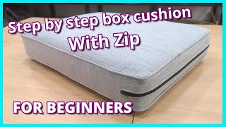 STEP BY STEP HOW TO MAKE BOX CUSHION  UPHOLSTERY FOR BEGINNERS  Faceliftinteriors [upl. by Leizar503]