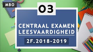 Facet oefenen Nederlands mbo 2F  Nederlands leesvaardigheid oefenen  Centraal examen Nederlands 2F [upl. by Corneille351]