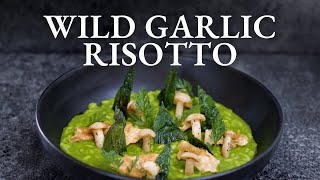 Michelin star WILD GARLIC RISOTTO at home  Easy Spring Recipe [upl. by Htidra]