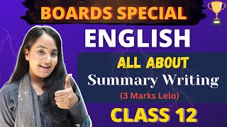 Summary Writing Easiest Technique FormatNotesExplain English by shafaquenaazhscboard2023 [upl. by Enutrof]