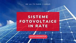 Sisteme fotovoltaice in rate  ENERGY CRAFTERS [upl. by Novah]