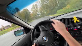 POV  BMW E36 RAIN DRIFT  PART 2  4K [upl. by Enaillil]