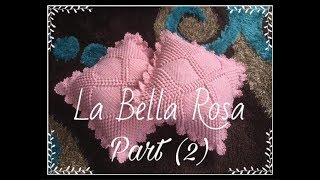 كروشيه غطاء وسادة بغرزة الفيشارةhow to crochet cushion cover popcorn stitsh parte 2 [upl. by Felicity875]