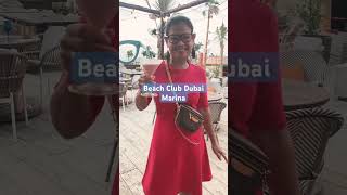 Beach Club Dubai Marina beach music travel dubai dubaimarina [upl. by Chi]