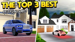 Top 3 Roleplay Games on Roblox 2023 [upl. by Adlecirg31]