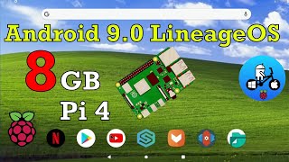 Android 9 with 8gb ram Raspberry pi 4 LineageOS 160 [upl. by Heady]