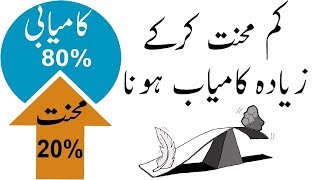 Work less but Achieve more  Pareto Principle  8020 Principal  Urdu  Hindi [upl. by Allehcram421]