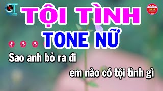 Karaoke Tội Tình Tone Nữ  Fm  Nhạc Sống Hay  Đại Lý Karaoke [upl. by Dominga]