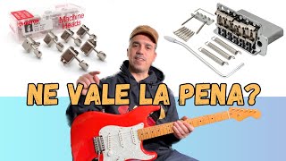 Squier Classic Vibe  Upgrade ponte Wilkinson Bridge  Gotoh Tuners  Tutorial [upl. by Onig863]