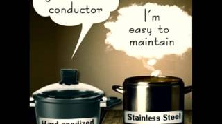 Hard anodized Aluminum Vs Stainless Steel Cookware A Face off [upl. by Kimmy]