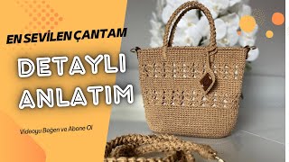 Kağıt ip hasır çanta yapımıDetaylı çanta yapımıbölüm 2 [upl. by Andee107]