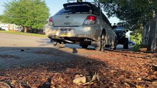 Subaru Impreza 25i 3inch exhaust cold start [upl. by Courtney85]