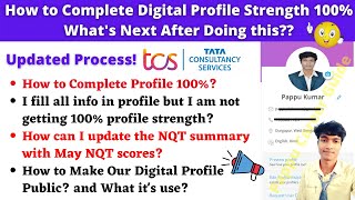 🔴TCS NQT 2021 How to Update Digital Profile Strength 100 in TCS iON Apply Jobs Using TCS NQT Score [upl. by Peedsaj]