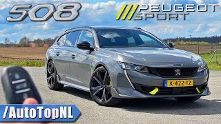 Peugeot 508 PSE  REVIEW on AUTOBAHN NO SPEED LIMIT by AutoTopNL [upl. by Curry387]