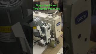 Single Needle lock stitch Machine and Two Needle Machine Puller Set needleholder screamingneedle [upl. by Novah]