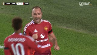 Christian Eriksen GoalFenerbahçe vs Manchester United 01 All Goals and Highlights [upl. by Leiba]