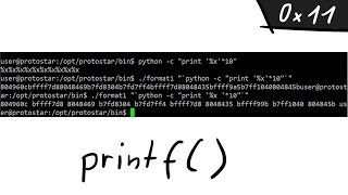 A simple Format String exploit example  bin 0x11 [upl. by Osnofla36]