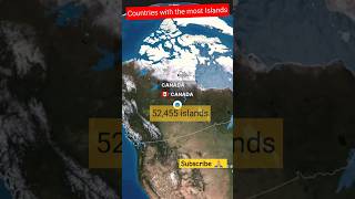 Countries with most Islands 🏝 island islandlife geography generalknowledge ssc ssccgl sscgd [upl. by Rheingold]