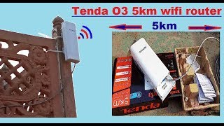 Tenda O3 5KM Wifi Router Setup  Tenda o3 wireless 5km outdoor point to point cpe Configuration [upl. by North859]