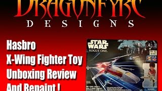 Hasbro X Wing Fighter Review and Repaint [upl. by Elocan]