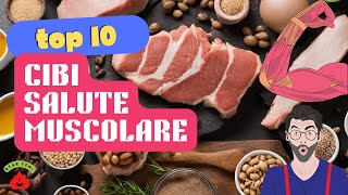 TOP 10 Cibi per POTENZIARE la Tua Salute MUSCOLARE 💪🥦 [upl. by Llemej]