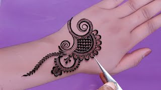 New stylish back hand mehndi design  Eid mehndi design  mehndi ka design  mehndi design  mehndi [upl. by Tabbie]