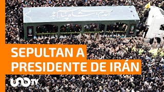 Sepultan a Ebrahim Raisi presidente de Irán en su ciudad natal [upl. by Peih972]