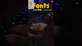 FONTS font fontpairing fontpack typography premierepro text adobepremirepro videoediting [upl. by Ivett138]