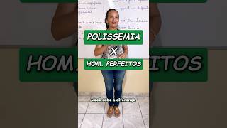 📚POLISSEMIA e HOMÔNIMOS PERFEITOS 📚 português enem concurso dicas aula professora [upl. by Oirotciv]