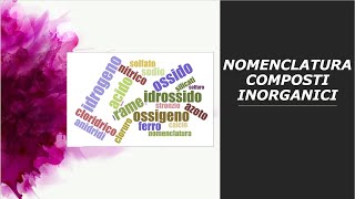 Nomenclatura dei composti inorganici [upl. by Farrow]