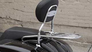 Sissy Bar Luggage Rack  Indian Motorcycle [upl. by Dacy]