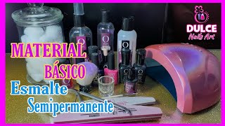 MATERIAL BÁSICO Para Aplicar ESMALTE SEMIPERMANENTE 💅🌈  9 [upl. by Ainehs]